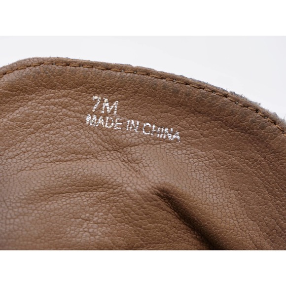 Linea Paolo Booties Women 7 Gray Suede Perforated Wedge Heel Side Zip Ankle Boot - Picture 11 of 12